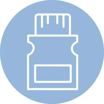 SD Memory Card Digital Storage Hardware Data Photo Icon Graphic Stock-Illustration