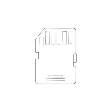 SD Memory Card icon. Elements of photo and video icon. Premium quality graphic イラスト素材