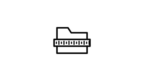 SD memory card icon for storing important files animation Stock Footage 341460945