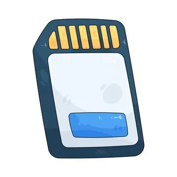 Sd memory card Stock Illustration
