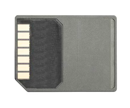 SD memory card on white background Stock Photos