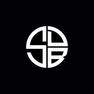 SDB logo SDB icon SDB monogram SDB letter minimalist Circle flat Unique mod.. Stock Illustration