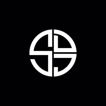 SDJ logo SDJ icon SDJ monogram SDJ letter minimalist Circle flat Unique mod.. Stock Illustration
