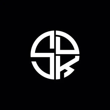 SDK logo SDK icon SDK monogram SDK letter minimalist Circle flat Unique mod.. Stock Illustration