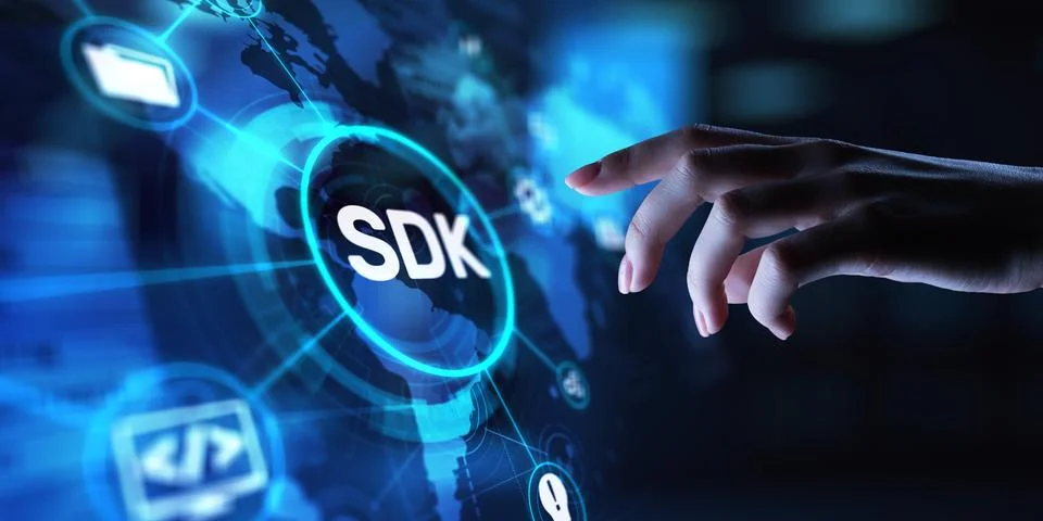 SDK Software Development Kit Enabling Application Development, projection on  Stock Photos