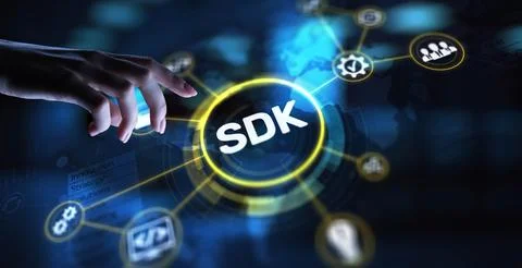 SDK Software Development Kit Enabling Application Development, projection on  Stock Photos