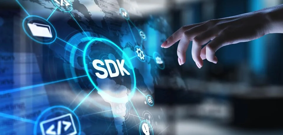 SDK Software Development Kit Enabling Application Development, projection on  Stock Photos