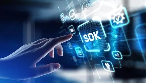 SDK Software Development Kit Enabling Application Development, projection on  Stock Photos
