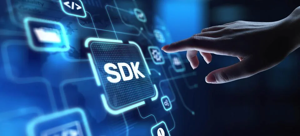 SDK Software Development Kit Enabling Application Development, projection on  Stock Photos