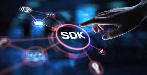 SDK Software Development Kit Enabling Application Development, projection on  Stock Photos