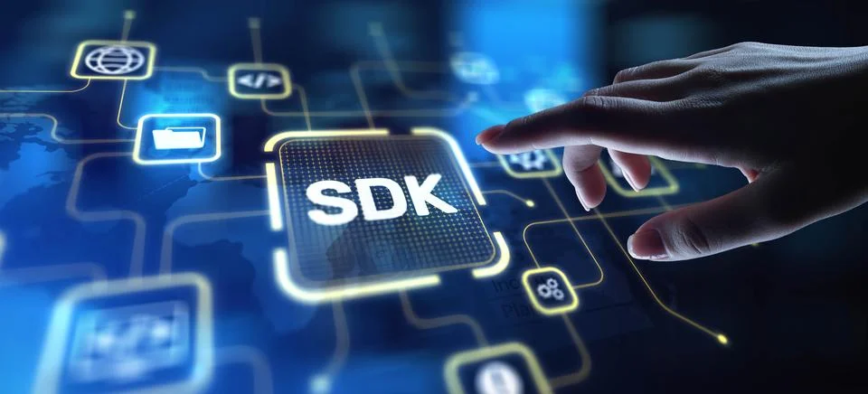 SDK Software Development Kit Enabling Application Development, projection on  Stock Photos