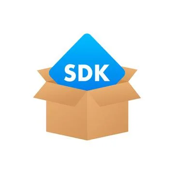 SDK - Software Development Kit icon. Vector stock illustration. 스톡 일러스트
