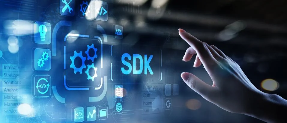 SDK Software development kit programming language technology concept on virtual 스톡 사진