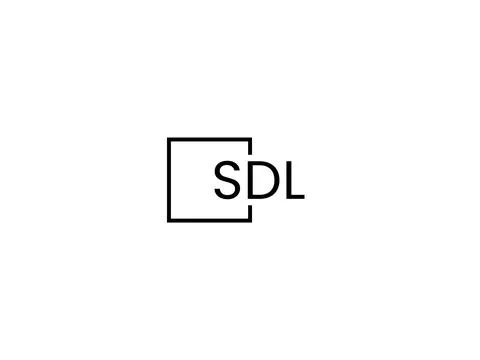 SDL letter initial logo design vector illustration Stock Illustration