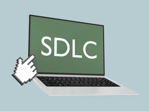 SDLC -  software development concept Stock Illustration