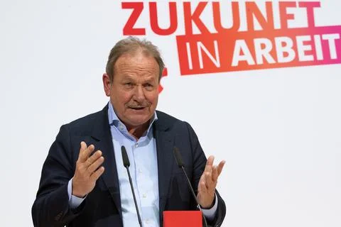 SDP presser on future in work, Berlin, Germany - 18 Mar 2019 Stock Photos