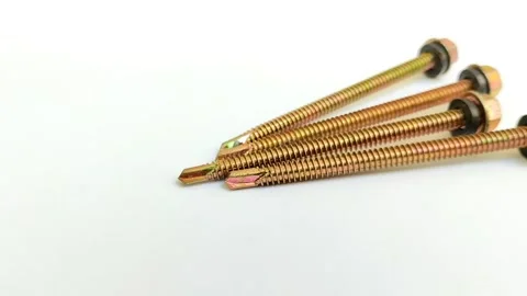SDS (Self Drilling Screw) roofing bolts or light steel screws 動画素材 314928987