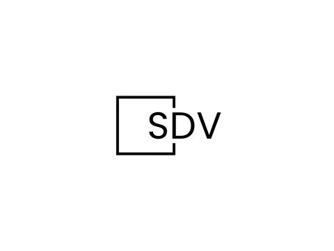 SDV letter initial logo design vector illustration 스톡 일러스트