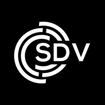 SDV letter logo design. SDV monogram initials letter logo concept. SDV letter 스톡 일러스트