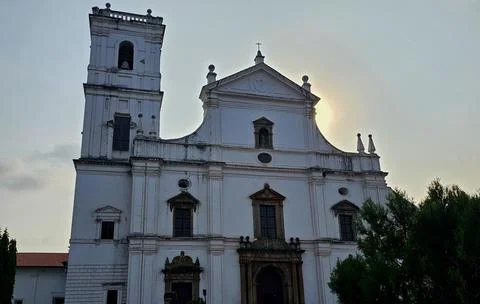 The Se Cathedral, one of the largest churches in Asia, known for its Portug.. Stock Photos