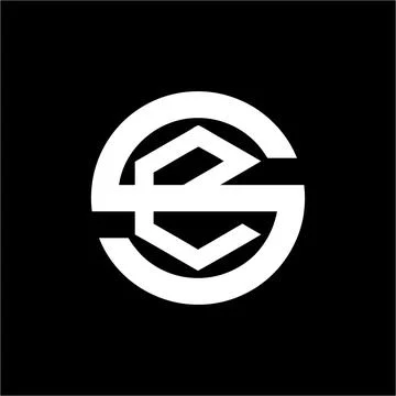 Se, es, seg initials simple geometric company logo Stock Illustration