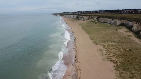 SE facing view of Botany Bay, Kent Stock Footage 250445836