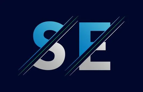 Se Letter logo design vector template. Stock Illustration