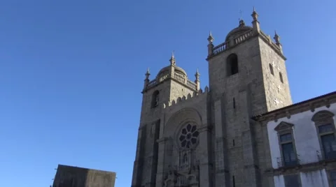 Sé of Porto (Cathedral) Stock Footage 61136449
