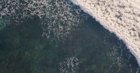 Sea aerial view, top view, amazing nature background Stock Footage 98917013