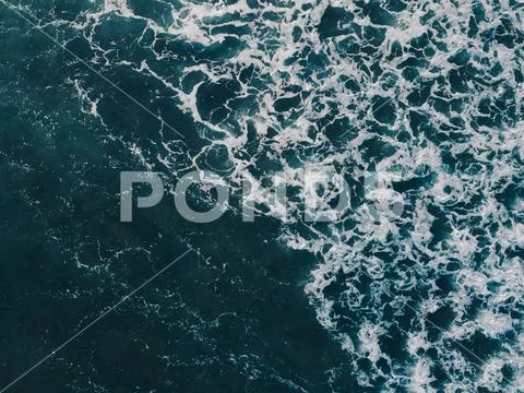 Sea aerial view, top view, amazing nature background Stock Photos