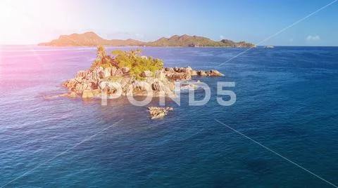 Sea aerial view, Top view,amazing nature background.The color of the water an Stock Photos