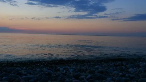 Sea After Sunset 스톡 동영상 76609628
