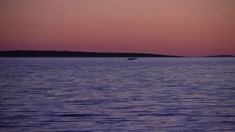 At the sea after sunset Stock Footage 101706209