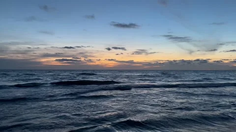 The sea after sunset Stock Footage 202353508
