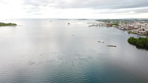 SEA FROM THE AIR Stock Footage 238589230