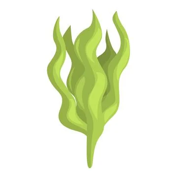 Sea algae icon cartoon vector. Alga plant Stock Illustration