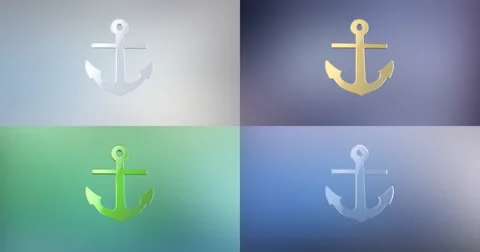 Sea Anchor 3d Icon Stock Footage 67845068