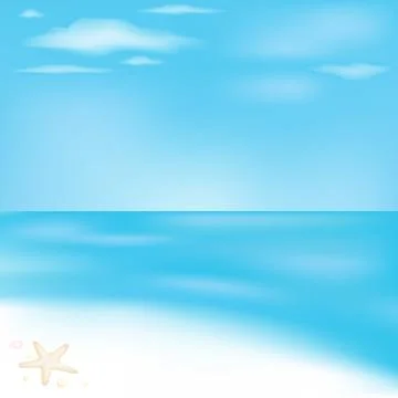 Sea and beach Stock Illustration