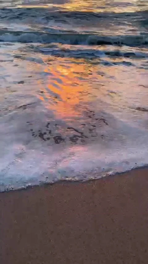 Sea and the beach in the moring-5 Stock Footage 321399146