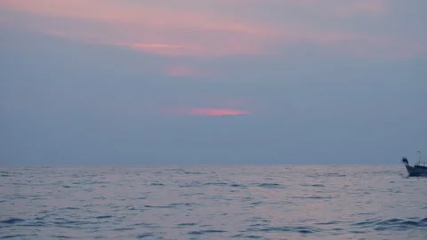 Sea and Boat Stock Footage 170274658