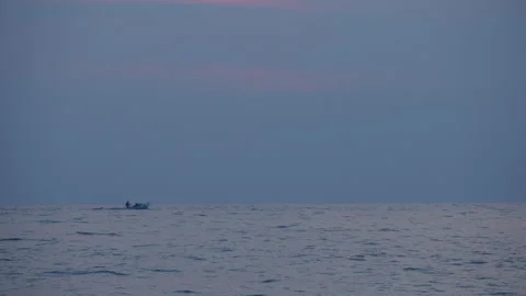 Sea and Boat Stock Footage 170296285