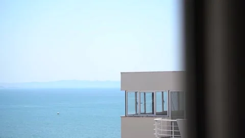 Sea and building Stock Footage 312673056