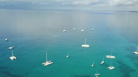 Sea and catamarans Stock Footage 146520082