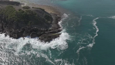 Sea and the Cliff 4K DLog Video stock 286803702