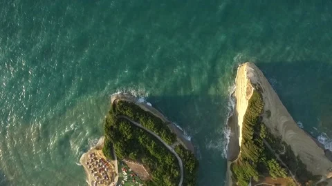 Sea and Cliffs Greece Sidari Stock Footage 167803992
