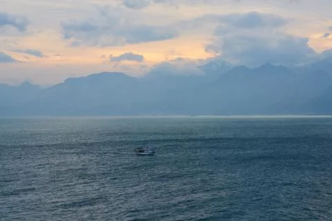 Sea and clouds background Stock Photos