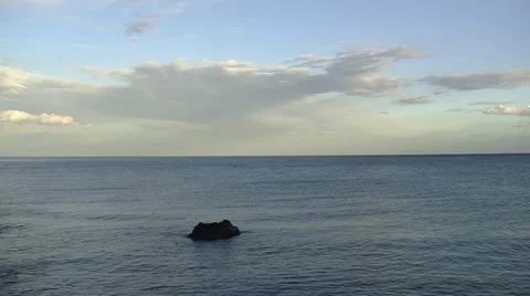Sea and Clouds Stock Footage 22084631