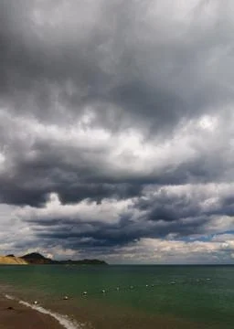 Sea and clouds 스톡 사진