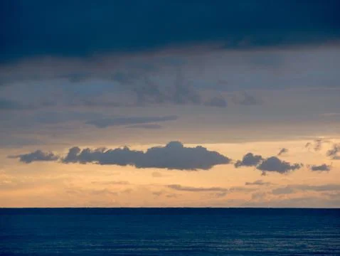 Sea and clouds Stock Photos