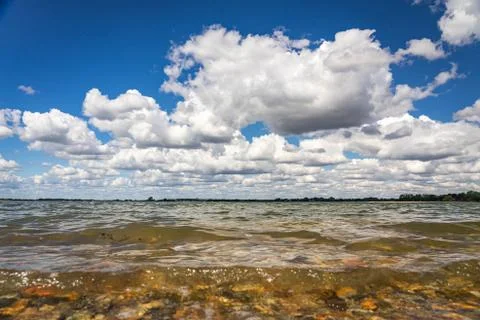 Sea and clouds Stock Photos